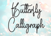Butterfly Calligraph Font - Featured Image