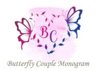 Butterfly Couple Monogram Font - Featured Image