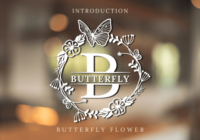 Butterfly Flower Font - Featured Image