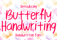 Butterfly Handwriting Font - Featured Image