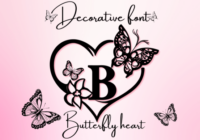 Butterfly Hearts Font - Featured Image