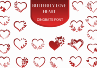 Butterfly Love Heart Font - Featured Image