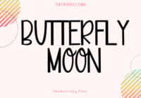 Butterfly Moon Font - Featured Image