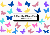 Butterfly Silhouettes Font - Featured Image