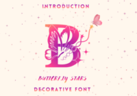 Butterfly Stars Font - Featured Image