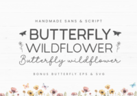 Butterfly Wildflower Font - Featured Image