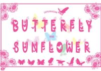 Butterfly and Sunflower Font - Featured Image