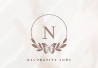 Butterleaf Monogram Font - Featured Image