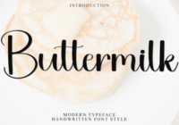 Buttermilk Font - Featured Image