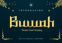 Buwah Font - Featured Image