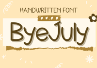 Byejuly Font - Featured Image