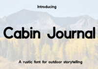 Cabin Journal Font - Featured Image