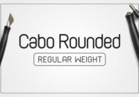 Cabo Rounded Regular Font - Featured Image
