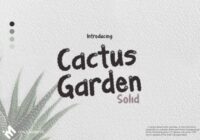 Cactus Garden Font - Featured Image