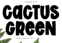Cactus Green Font - Featured Image