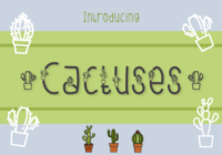 Cactuses Font - Featured Image