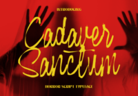 Cadaver Sanctum Script Font - Featured Image
