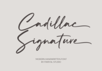 Cadillac Signature Font - Featured Image