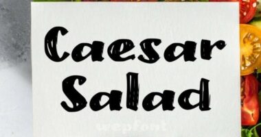 Caesar Salad Font - Featured Image