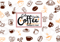 Cafe Coffee Doodle Font - Featured Image