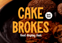 Cake Brokes Font - Featured Image