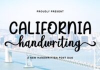 California Handwriting Duo Font - Featured Image