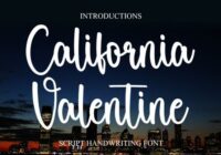 California Valentine Font - Featured Image
