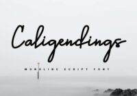 Caligendings Font - Featured Image