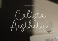 Calistha Aesthic Font - Featured Image