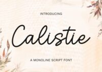 Calistie Font - Featured Image