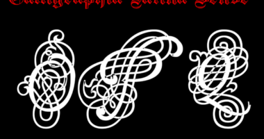 Calligraphia Latina Dense Font - Featured Image