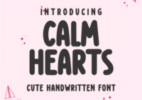 Calm Hearts Font - Featured Image