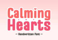 Calming Hearts Font - Featured Image