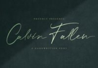 Calvin Fallen Font - Featured Image