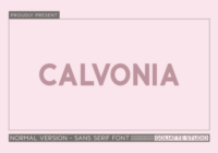 Calvonia Font - Featured Image