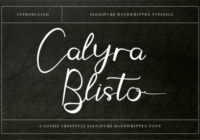 Calyra Blisto Font - Featured Image
