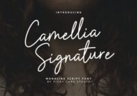 Camellia Signature Font - Featured Image