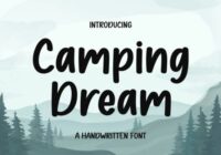 Camping Dream Font - Featured Image