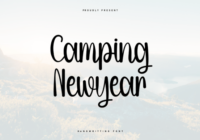 Camping Newyear Font - Featured Image