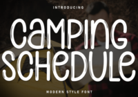 Camping Schedule Font - Featured Image