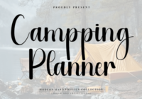 Campping Planner Font - Featured Image