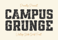 Campus Grunge Font - Featured Image