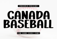 Canada Baseball Font - Featured Image