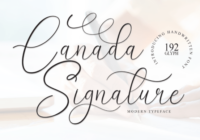 Canada Signature Font - Featured Image