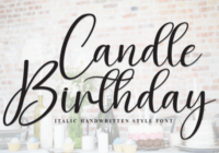 Candle Birthday Font - Featured Image
