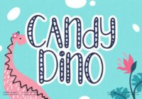 Candy Dino Font - Featured Image