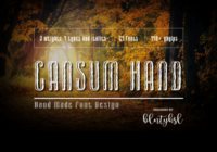 Cansum Hand Font - Featured Image