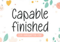 Capable Finished Font - Featured Image