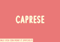 Caprese Font - Featured Image