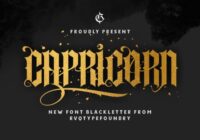 Capricorn Font - Featured Image